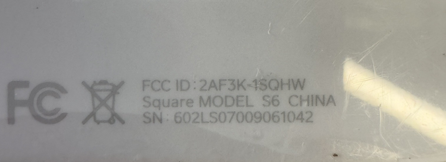 Square Credit Card Reader for Contactless Chip And Portable Mag Stripe Model S6