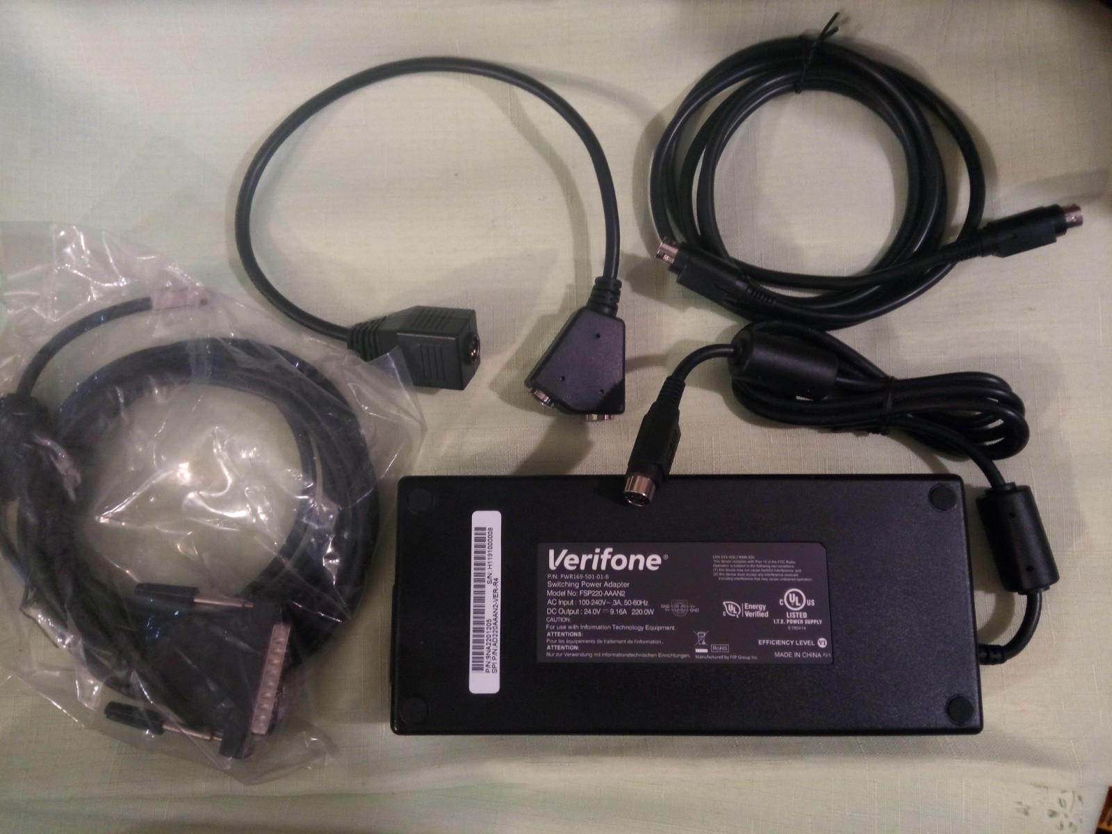 VERIFONE RUBY 2 POWER ADAPTER FSP220-AAAN2 WITH CABLES