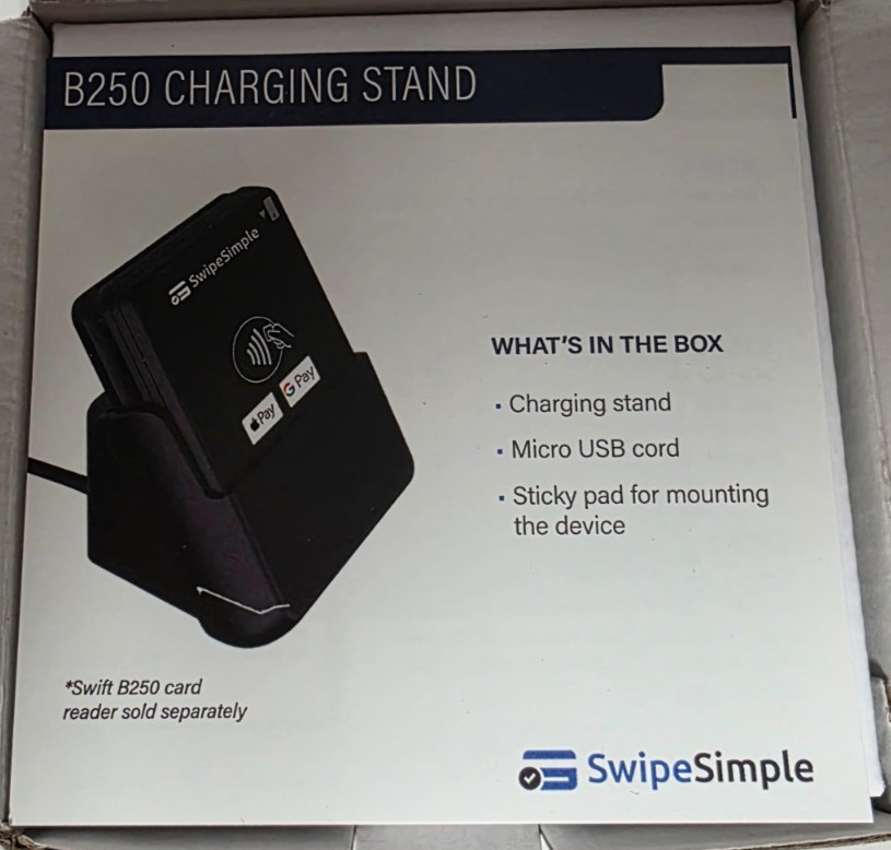 SwipeSimple B250 Charging Base / SWIFT B250 Cardflight CHARGING STAND
