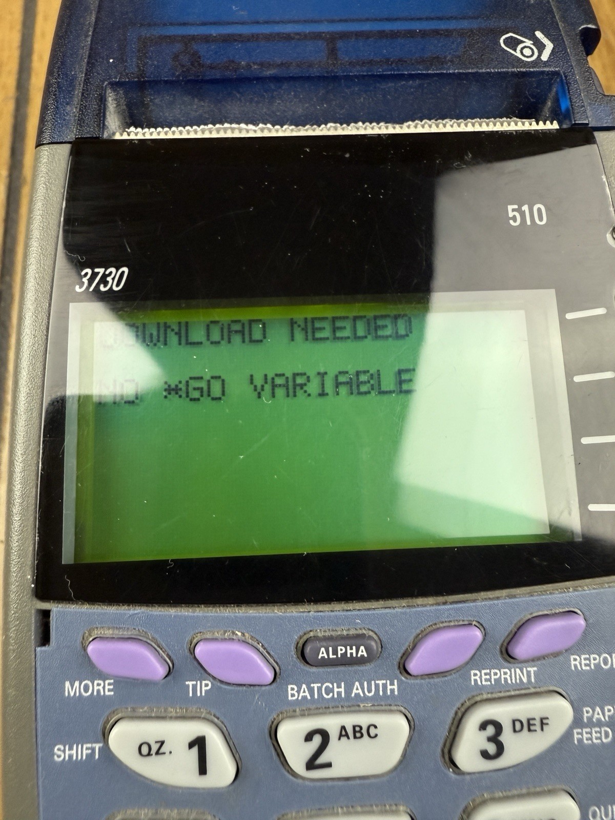 VERIFONE OMNI 5100 ETHERNET CREDIT CARD TRANSACTION TERMINAL CHARGER