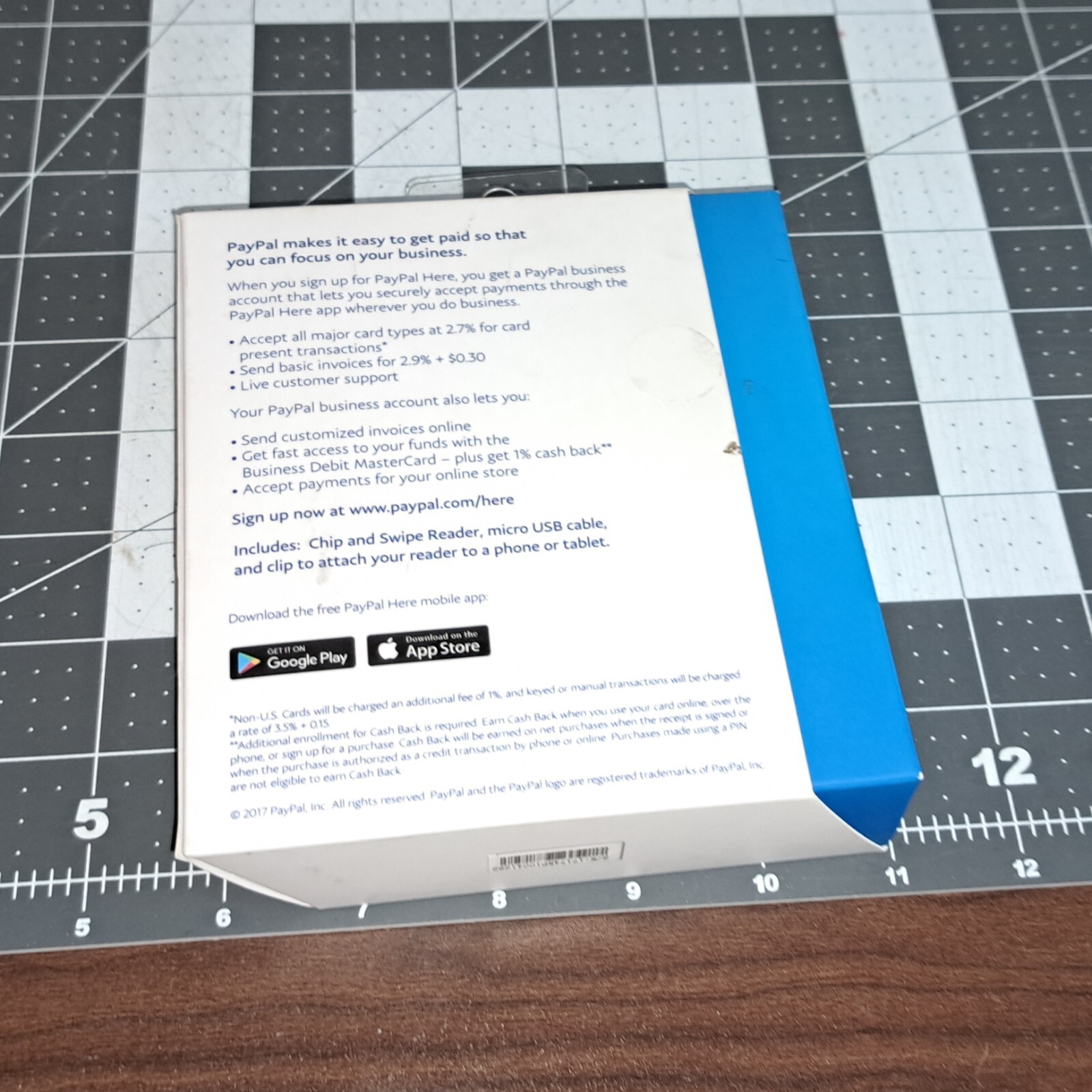 PayPal PCSUSDCRT Chip And Card Swipe Reader Accept Credit & Debit Cards Anywhere