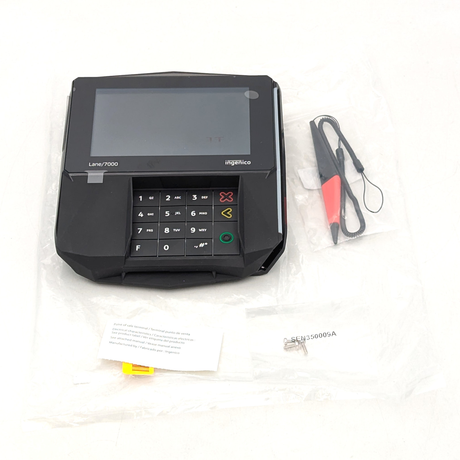 Ingenico Lane/7000 Credit Card Payment Terminal (LAN700-USFDP23A) | Black