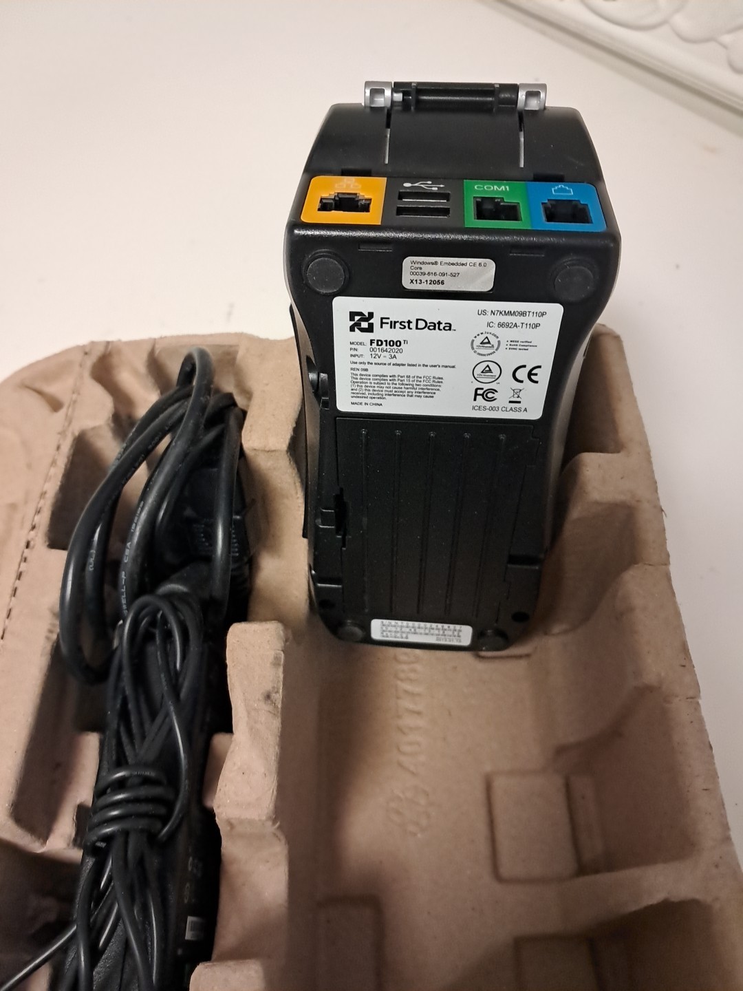 FIRST DATA fd100ti MERCHANT TERMINAL CARD READER