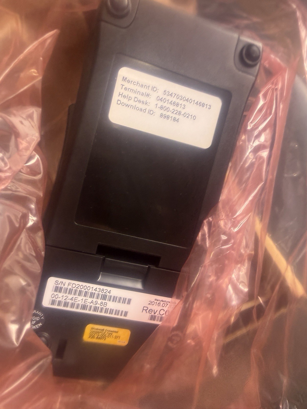 First Data FD130 Duo Credit Card Terminal POS Machine NOS 2016 Sold As Is