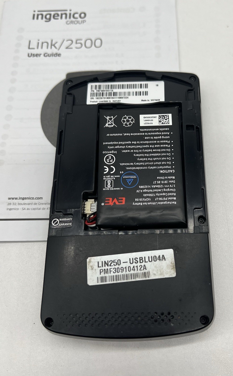 Ingenico Link/2500 Credit Card Reader w/ Bluetooth & Wi-Fi Connection *ShipsFAST