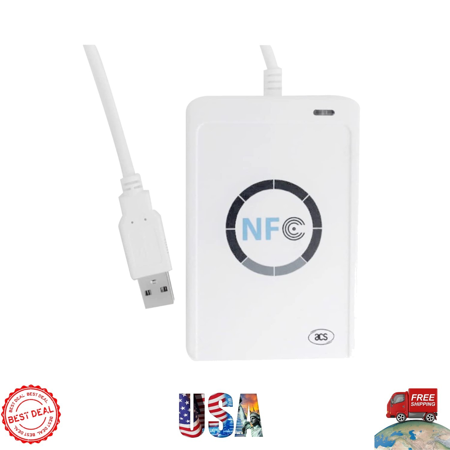 Multi-Device NFC Card Reader with High-Speed Data Transfer – Ideal for Security