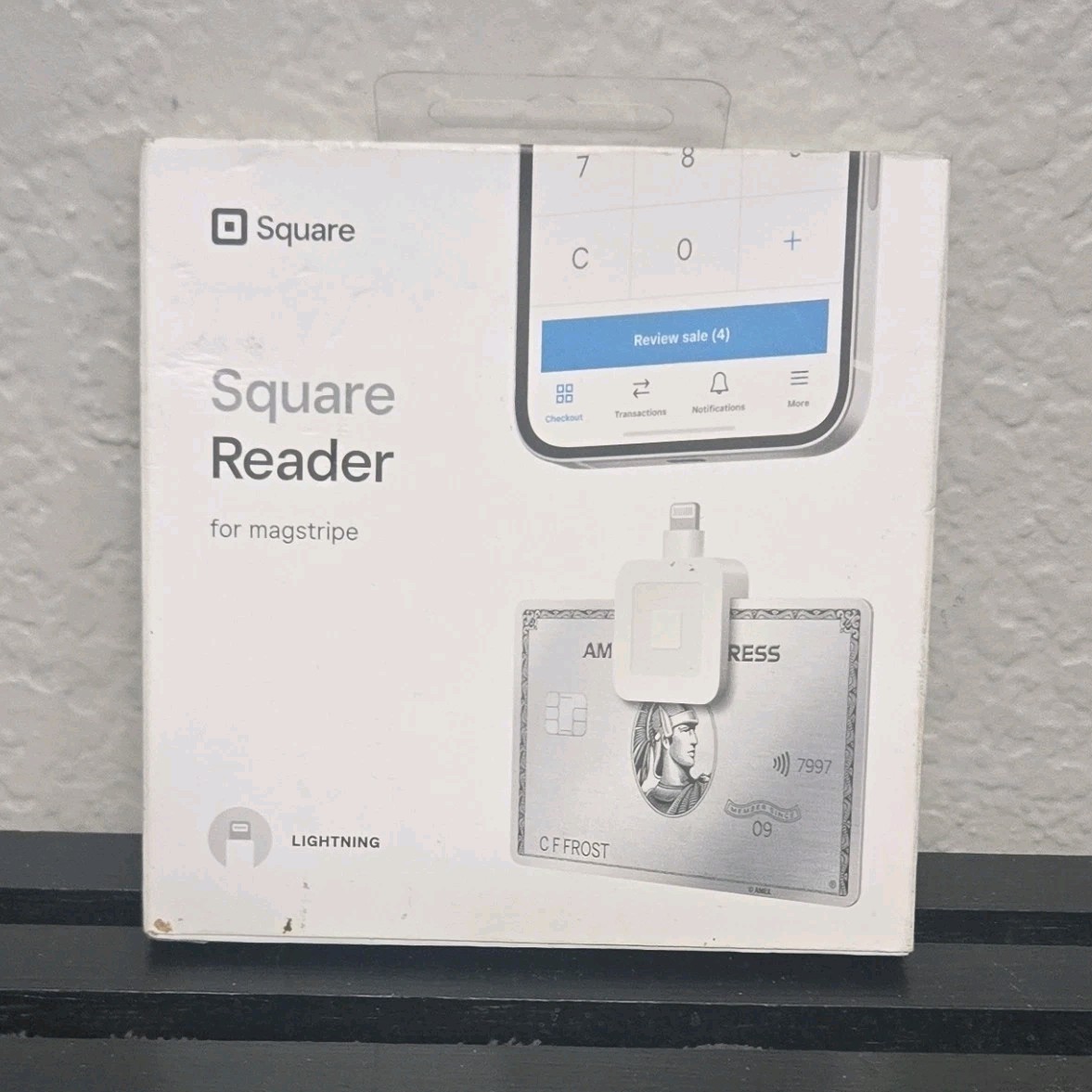 Square Magstripe Lightning Credit Card Reader A-SKU-0523-02 for iPhone iPad