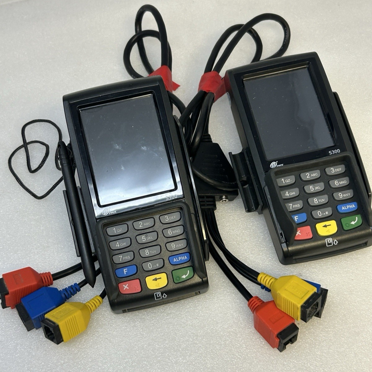 PAX S300 Integrated PIN Pad Credit Card Terminal – Lot of 2