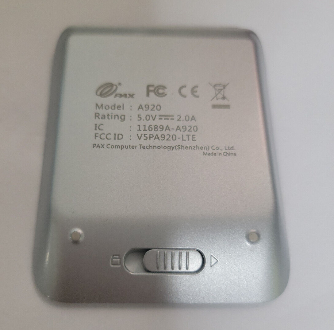 PAX A920 Standard Battery Cover