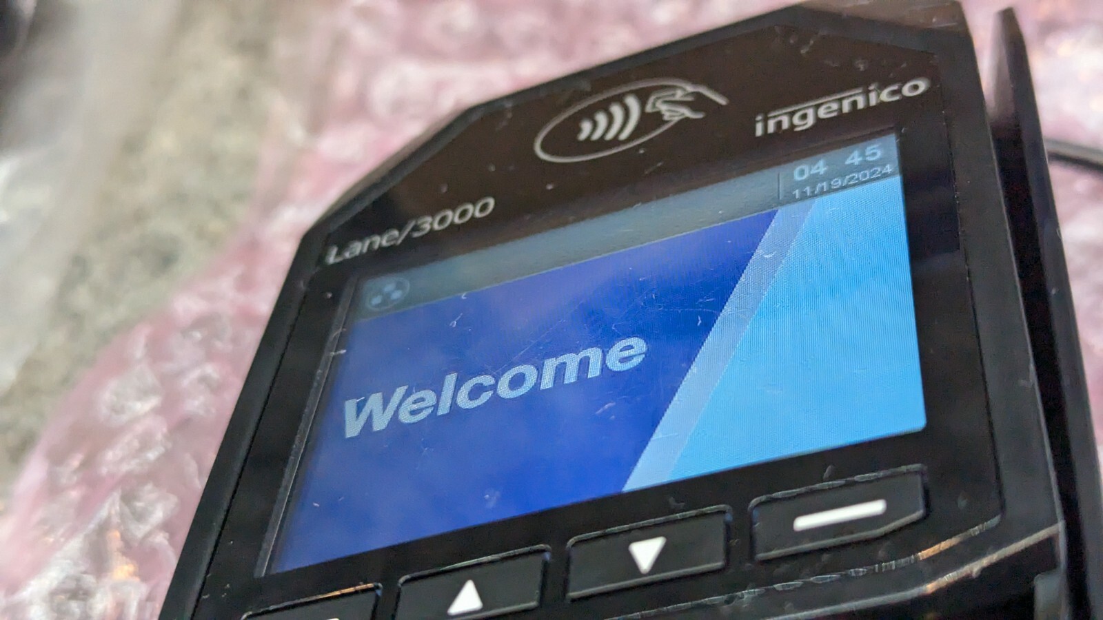 Ingenico Lane 3000 PIN Pad Payment Terminal with USB Cable, Power Supply