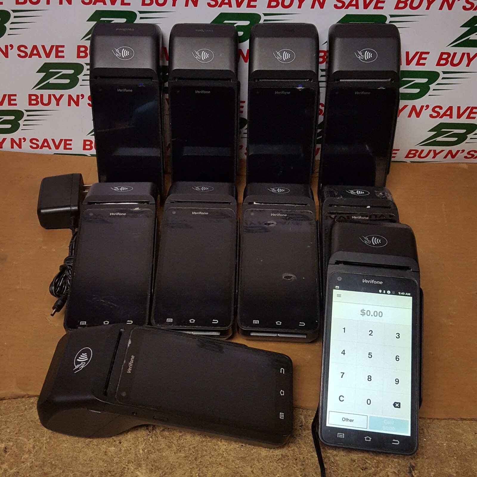 Lot of 10- Verifone T650 Credit Card Terminal POS Pad w/2 PwrCords -SeePix- USED