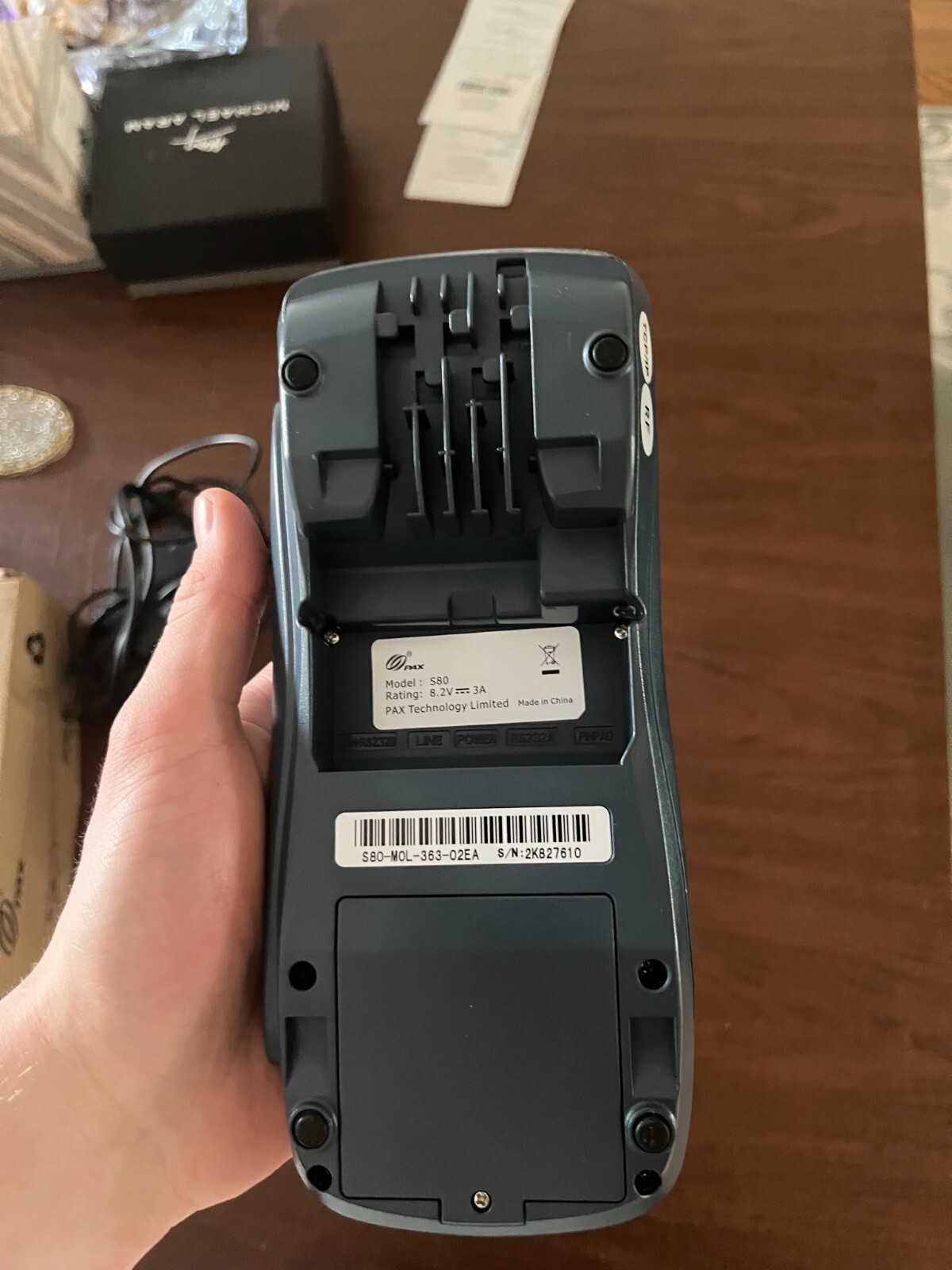 Unused Pax S80 Credit Card Terminal Card Reader