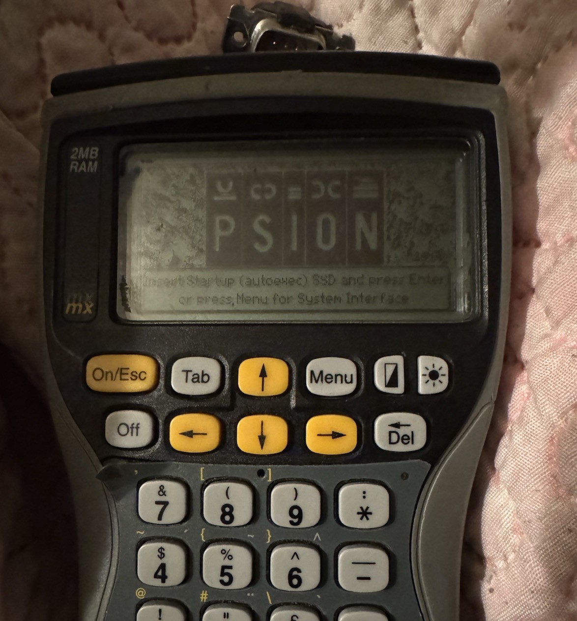 Psion Teklogix Workabout Handheld Terminal RS232 With Hexagram 109-6720B Adapter