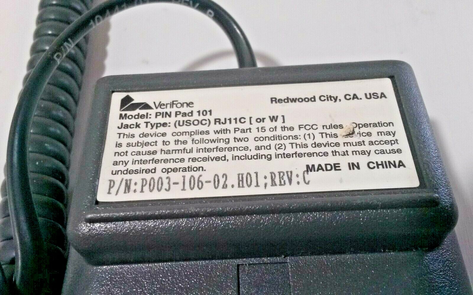 VeriFone Pin Pad 101 with LCD Display and rs232 cable