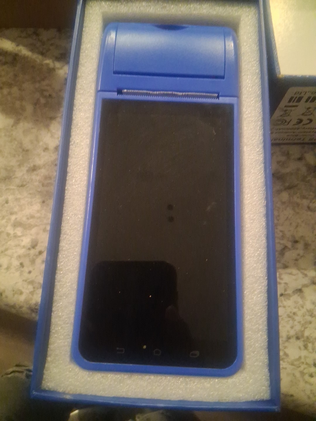 Shenzhen Zijiang ZJ-6000 Handheld POS Terminal, Android 8.1, 5.5” LCD, Blue
