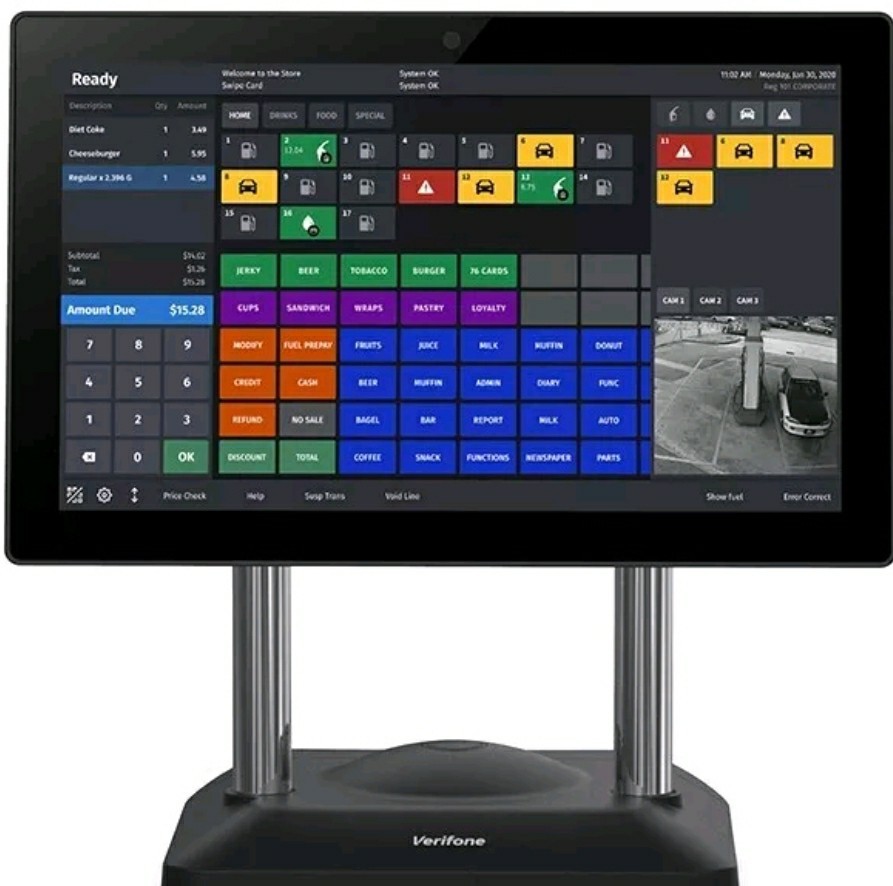 VERIFONE C18 WORKSTATION TERMINAL NA WITH 18.5 IN TOUCHSCREEN DISPLAY…NEW