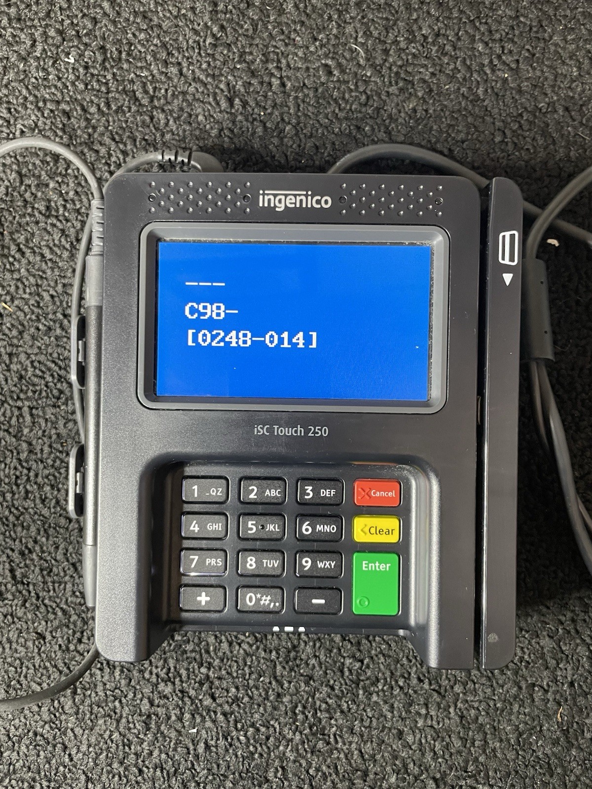 Ingenico ISC touch 250 and VeriFone MX 915 M132-409-01-R