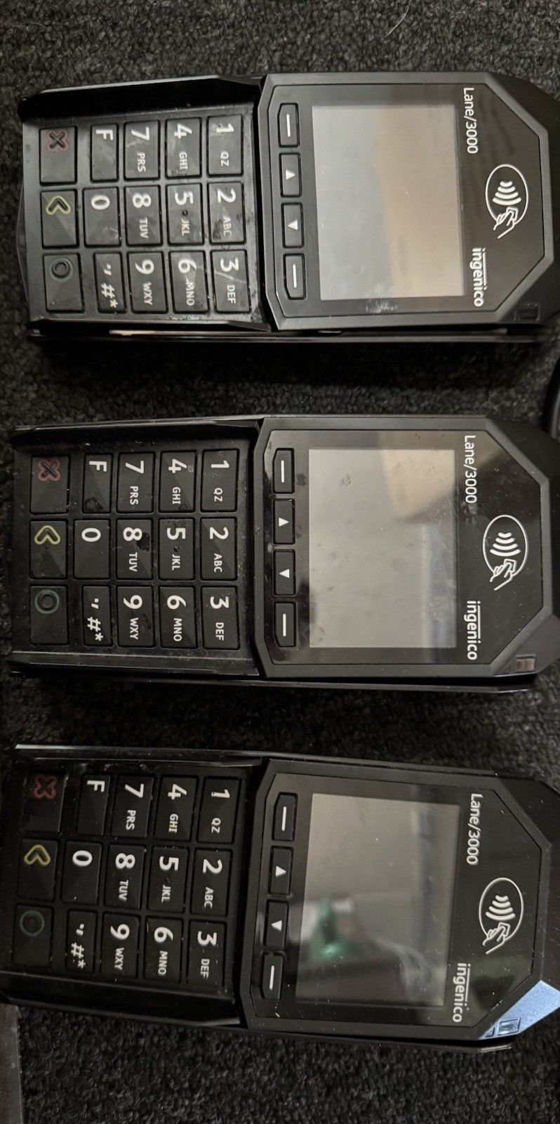 Ingenico Lane/3000 Wired Credit Card Terminal TRD30110877B