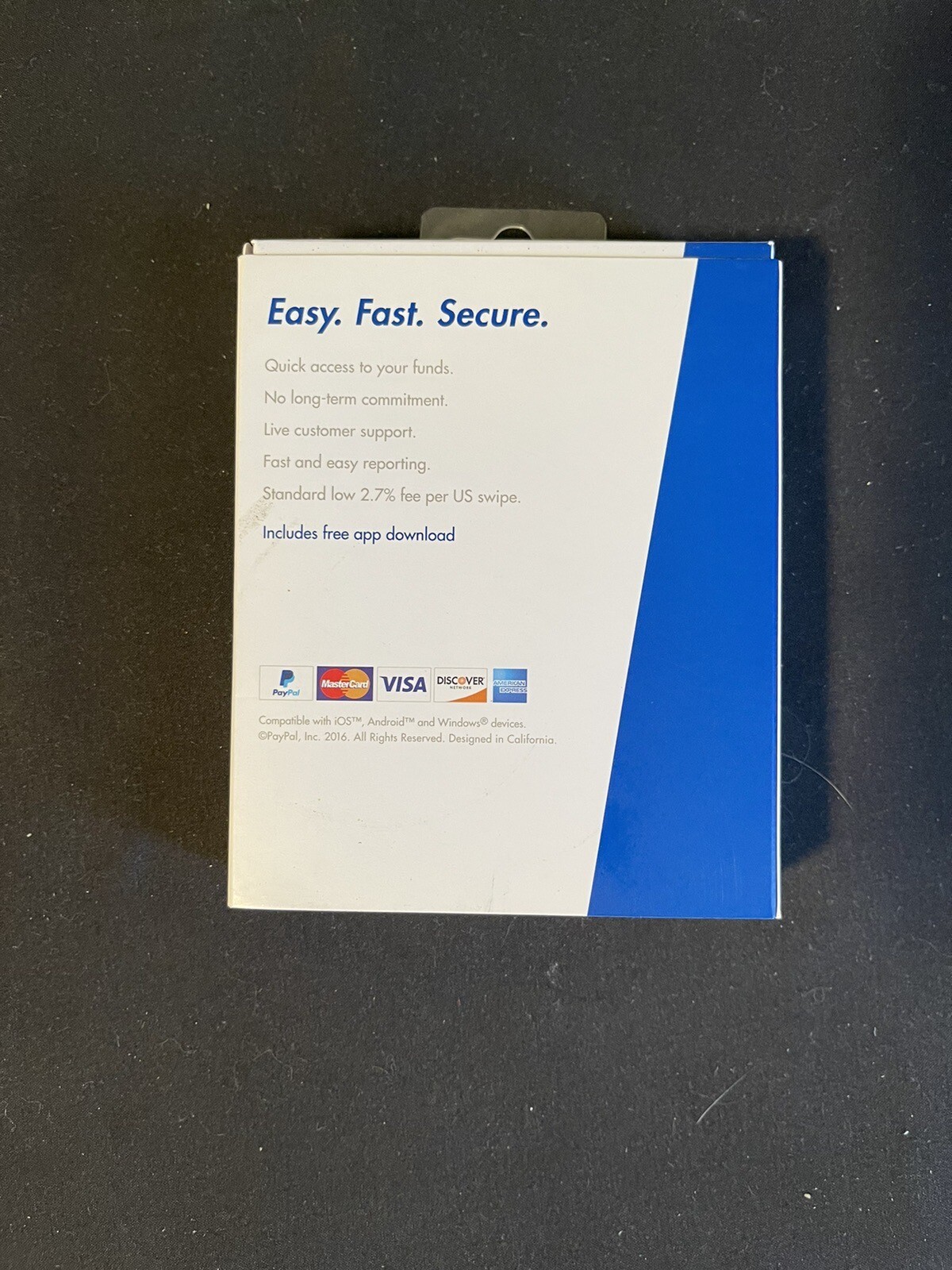PayPal Here Mobile Phone Card Reader for iPhone, Android, and Windows Devices