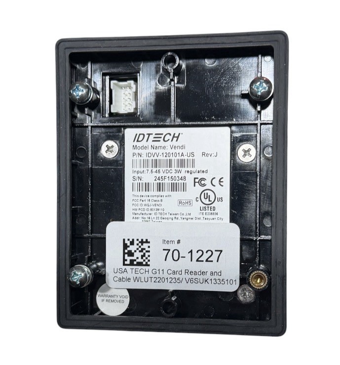 ID TECH Vendi IDVV-120101A-US E-Port NFC Vending Machine Credit Card Reader
