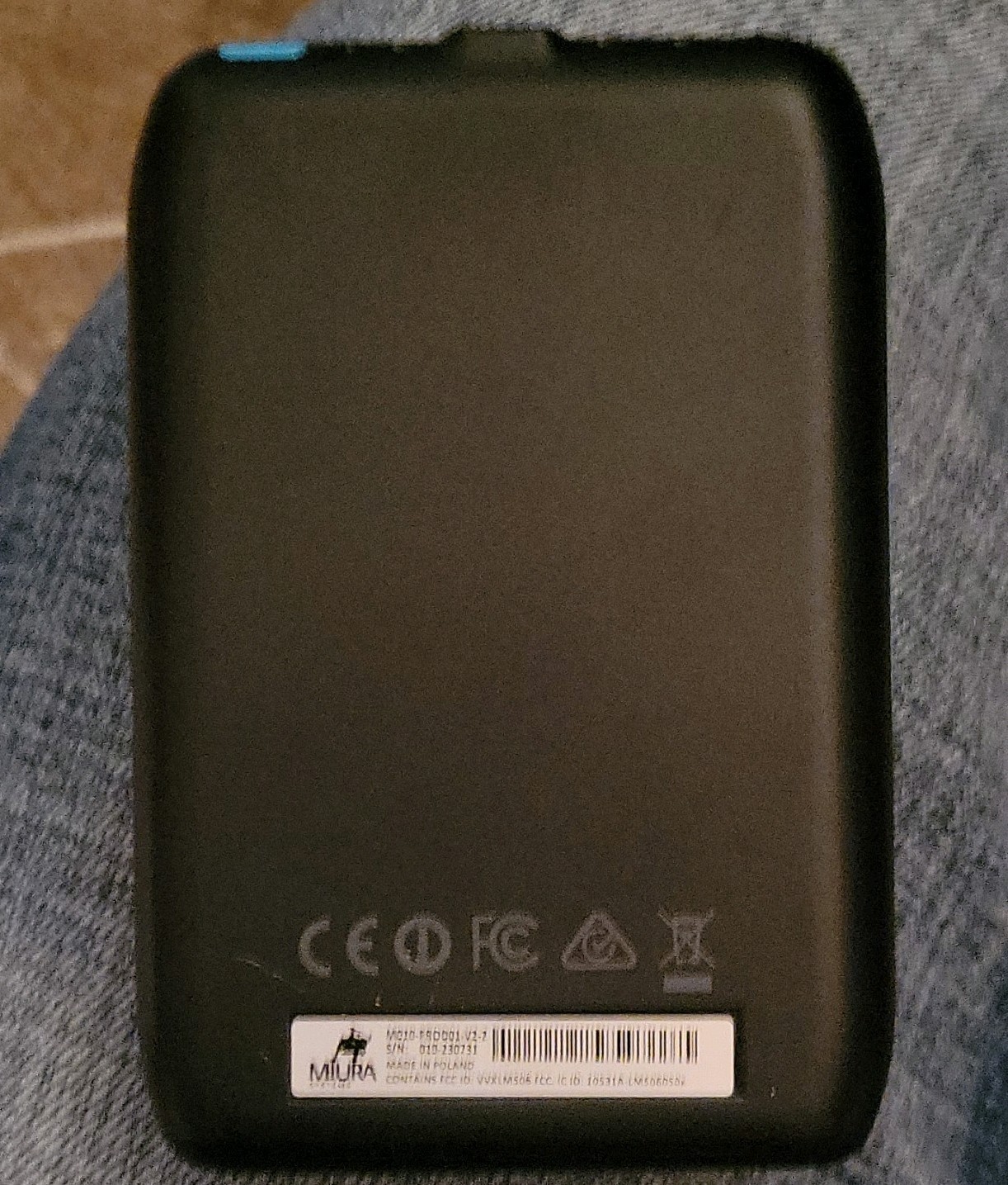 Miura M010 Bluetooth Credit Card Terminal for Android/iPhone M010-PROD01-V2-1