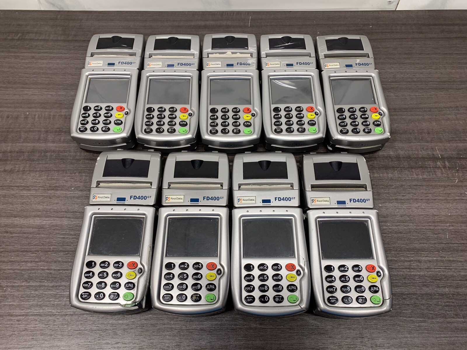 LOT OF 9* First Data FD400 GT Card Reader | Card Terminal | #Z77