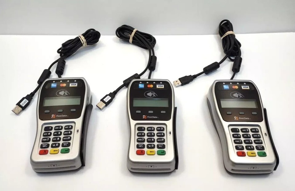 Lot of 3 FirstData FD-35 PIN Pad Credit Card Terminal Reader USB 001791064