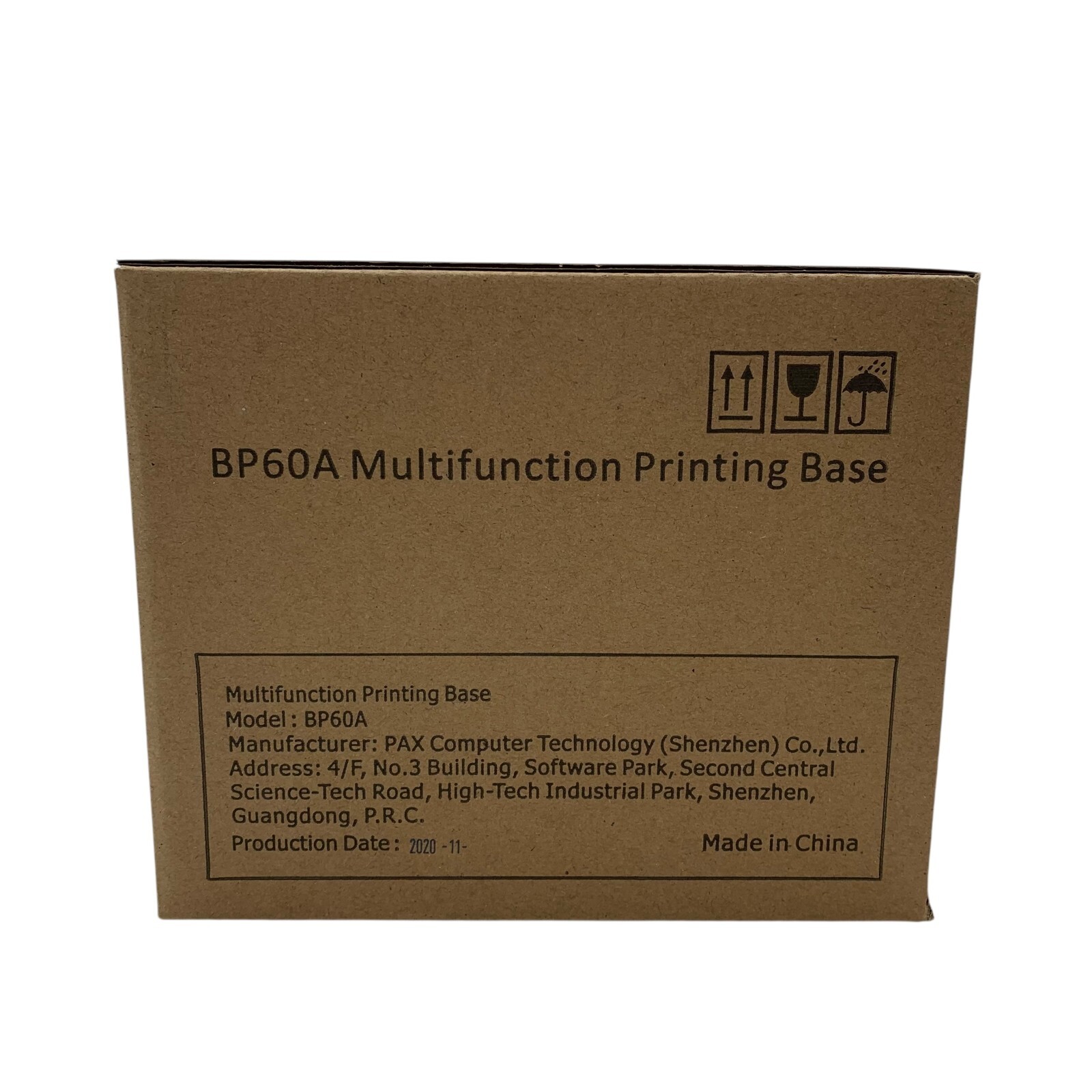 Pax BP60A Printing Docking Base Station For Use With Pax A60 Wireless Terminals