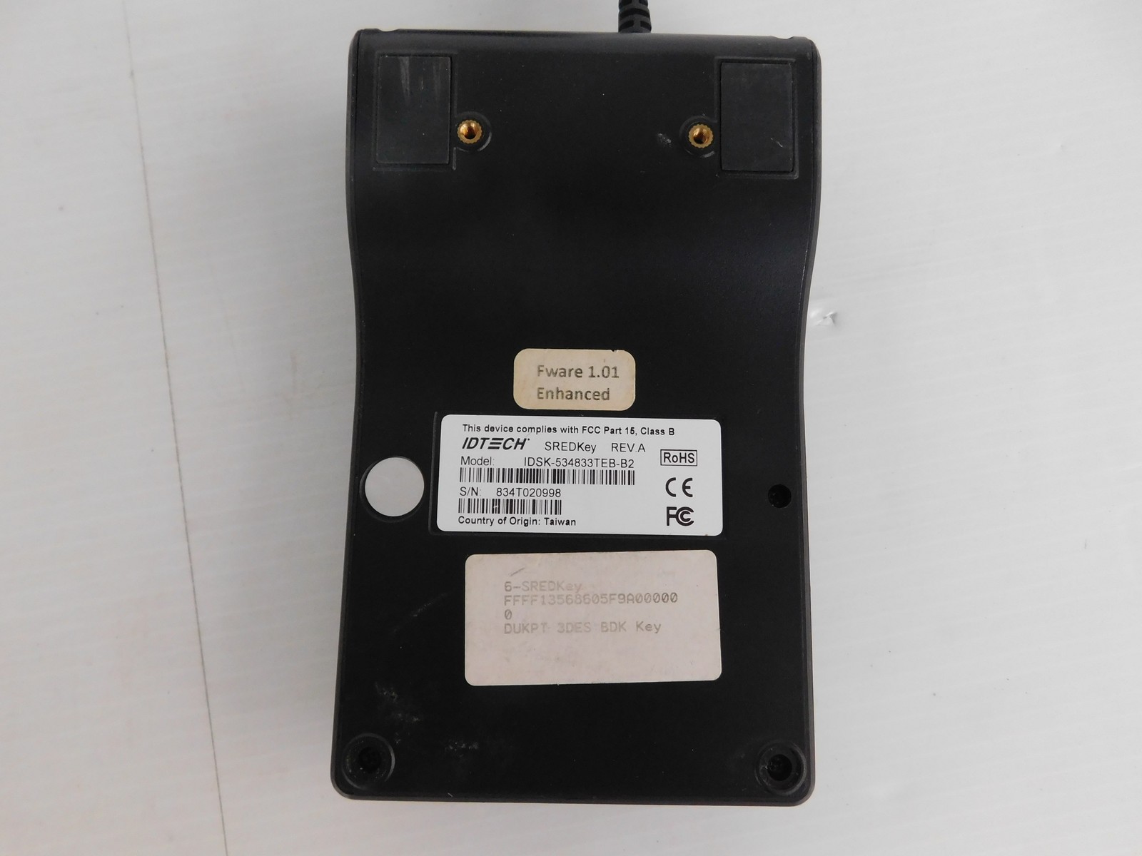 ID TECH MODEL IDSK-534833TEB-B2 MAGSTRIPE READER (JSP60)