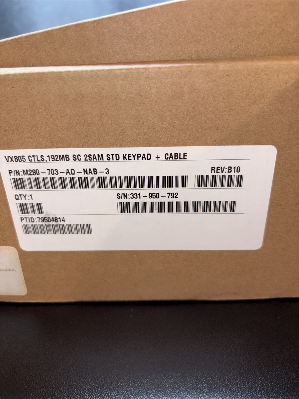 VeriFone VX805 CTLS Pin Pad Chip/Card Reader