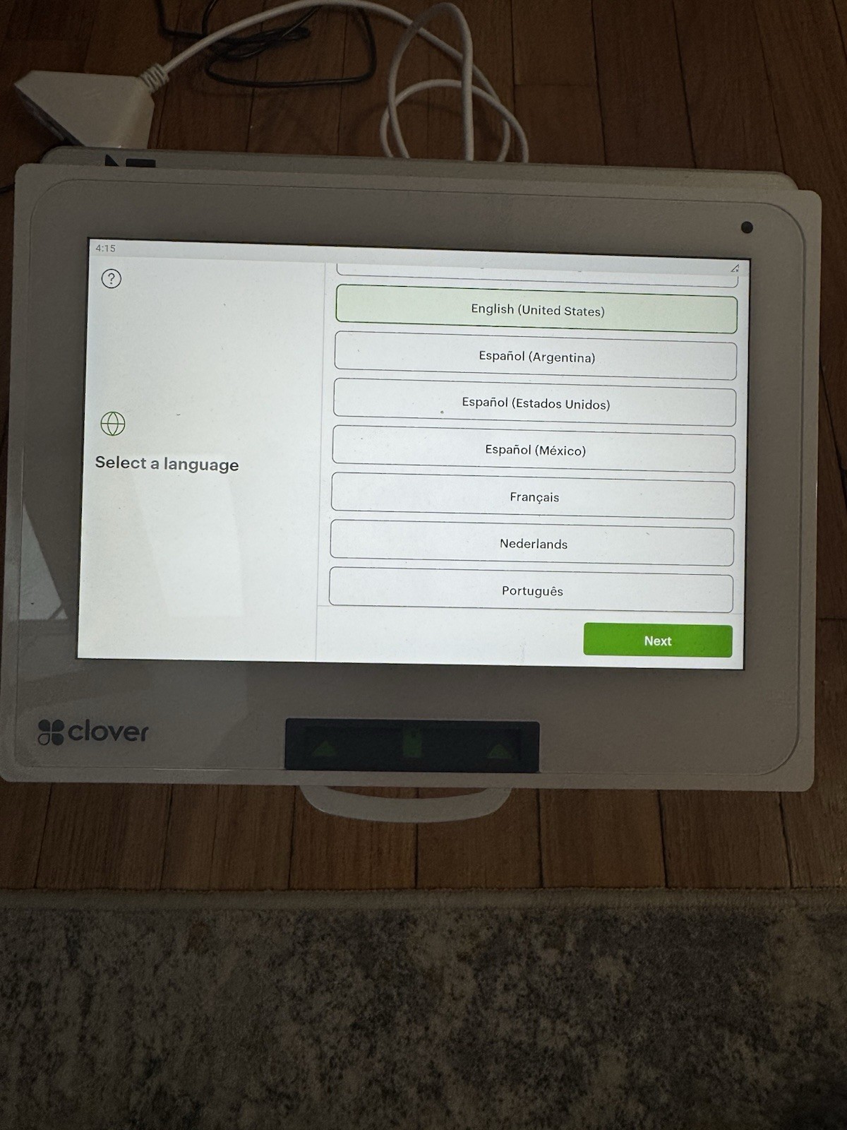 Clover Mini C305 POS System/Credit Card Terminal /w Triangle Hub +Swivel Stand ￼