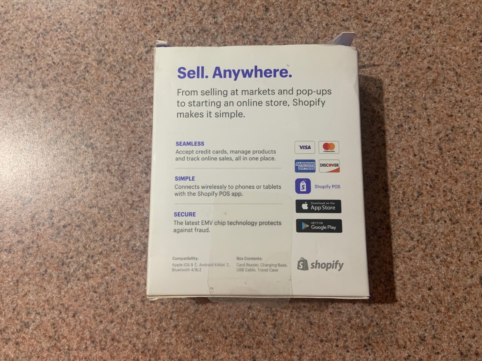 New (Open box) Credit Card Reader – Shopify Chip and Swipe Reader White