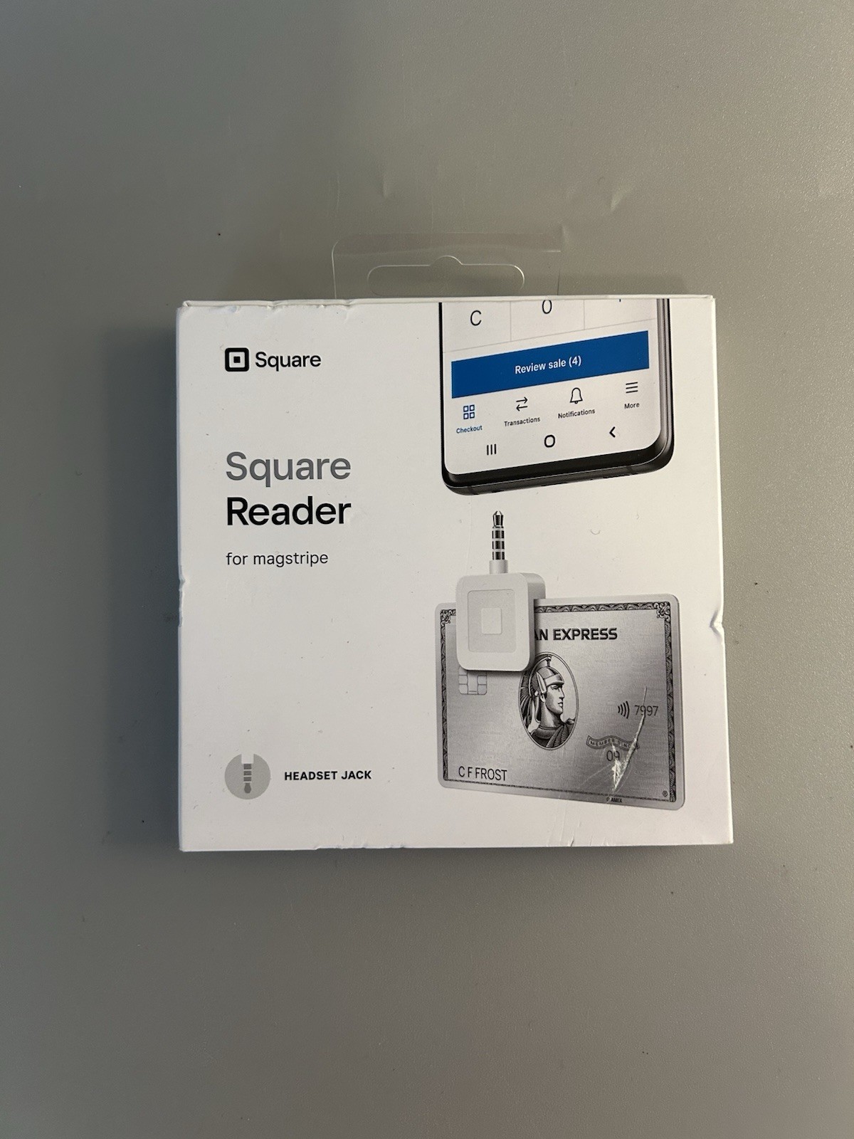 Square Credit Card Reader for iPhone, iPad and Android Magstripe Headset Jack