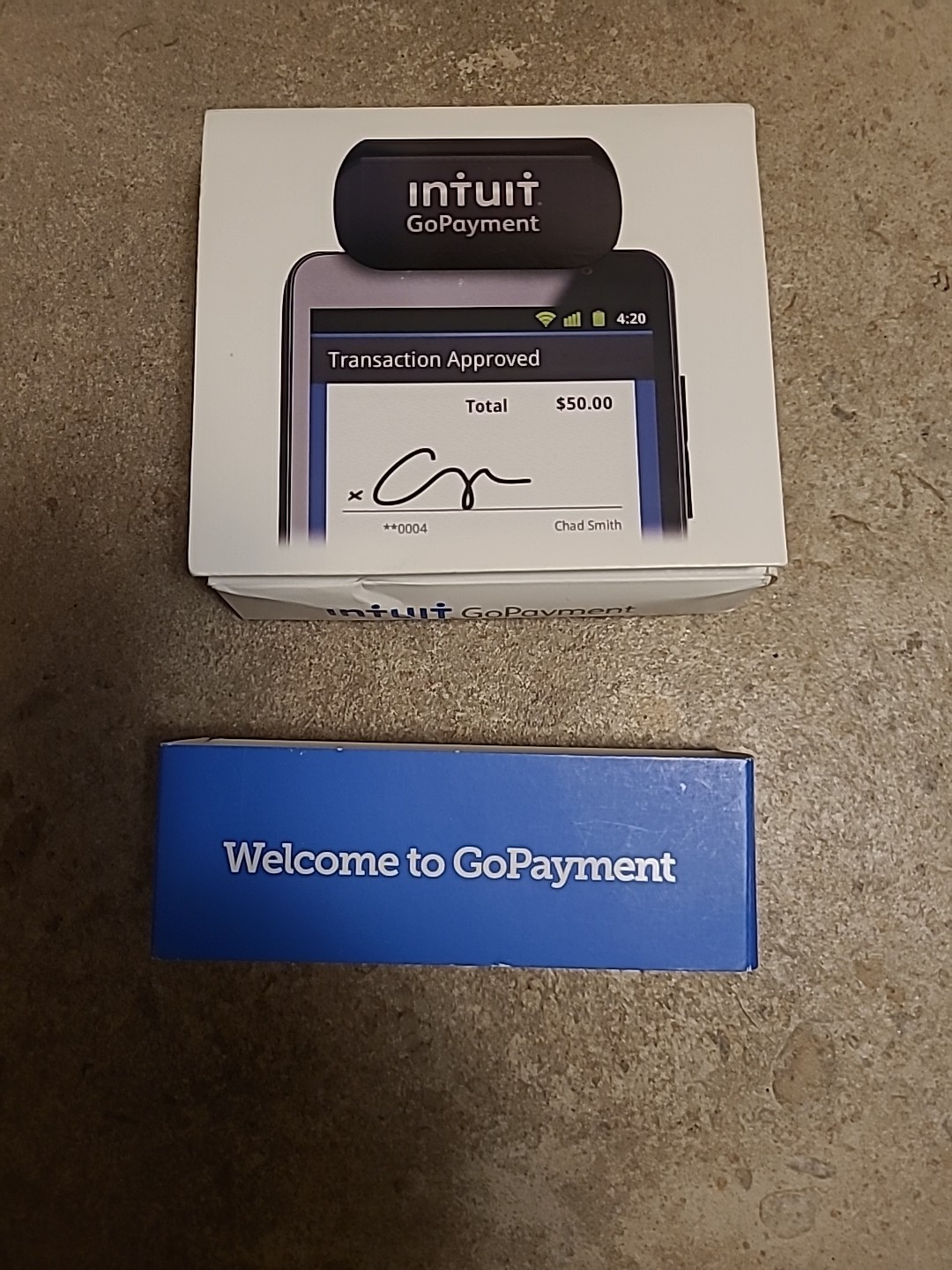 Intuit GoPayment Credit Debit Card Reader 3.5mm Jack 504202 NEVER USED Open Box