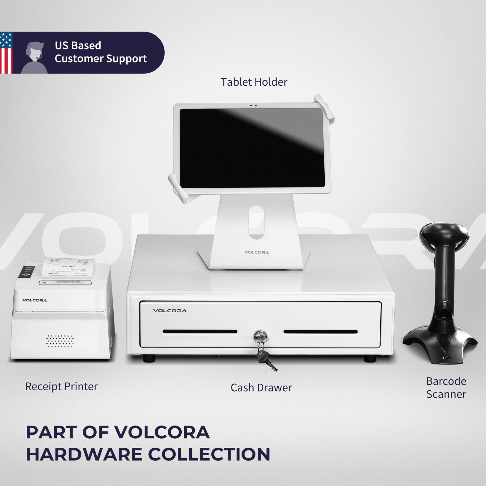 Volcora Thermal Receipt Printer, 80mm POS Printer w/Auto Cutter, USB/Bluetoot…