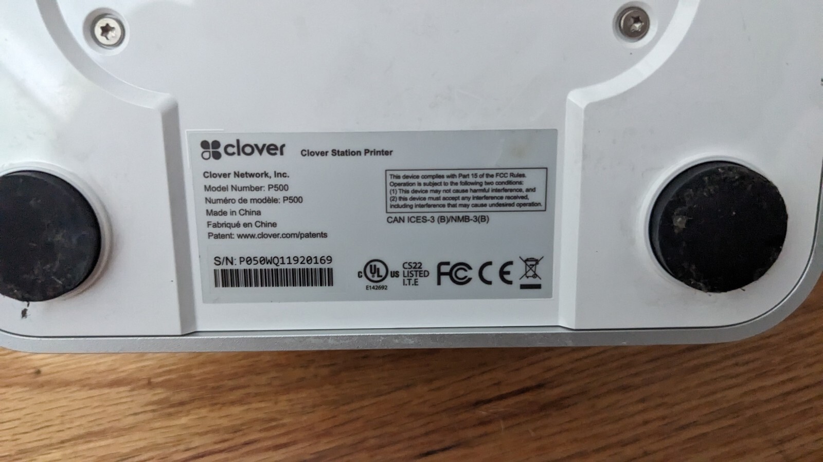 Clover Station P500 Receipt Printer