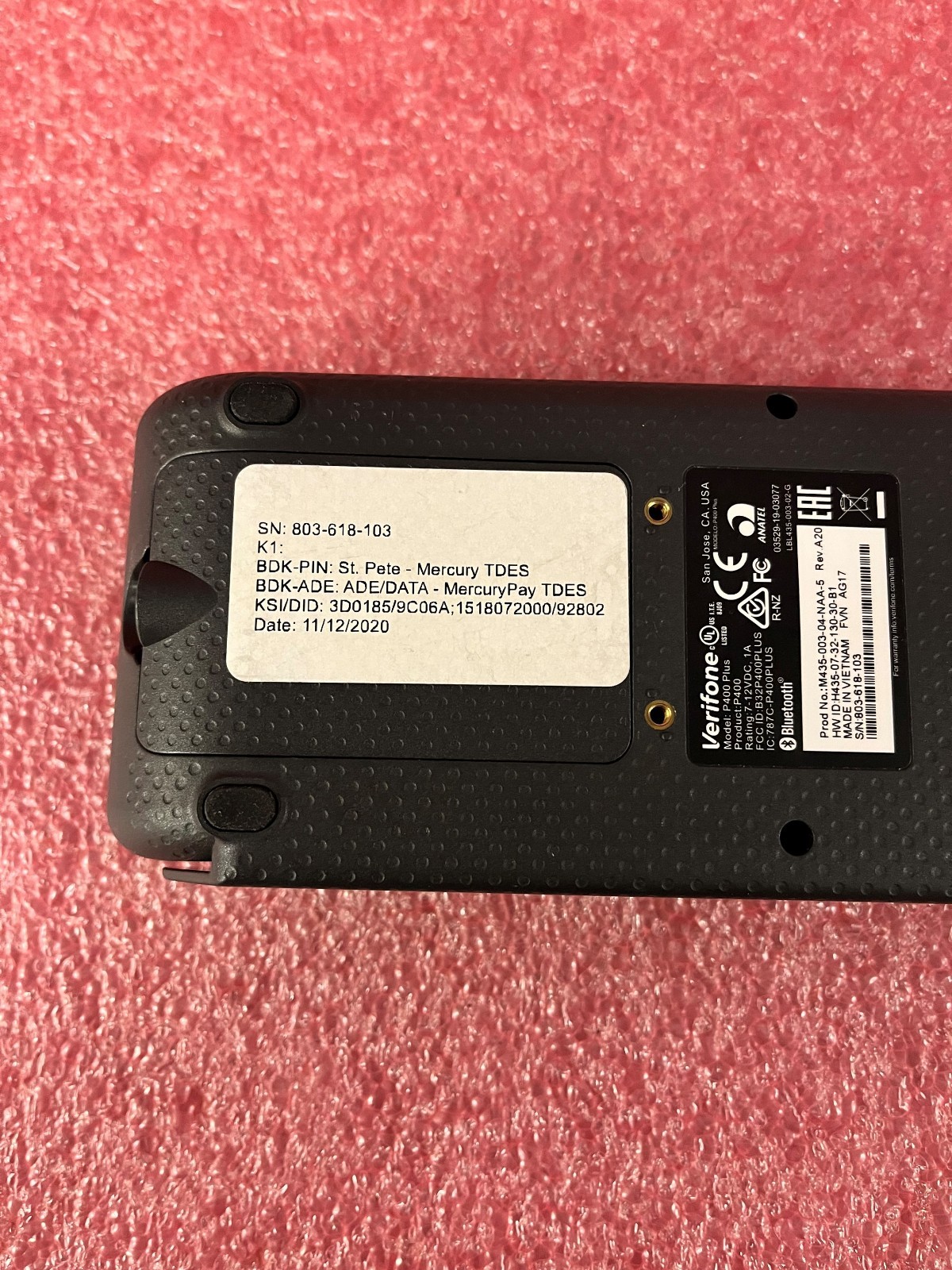 Verifone P400 Plus Stripe Credit Card Terminal M435-003-04-NAA-5