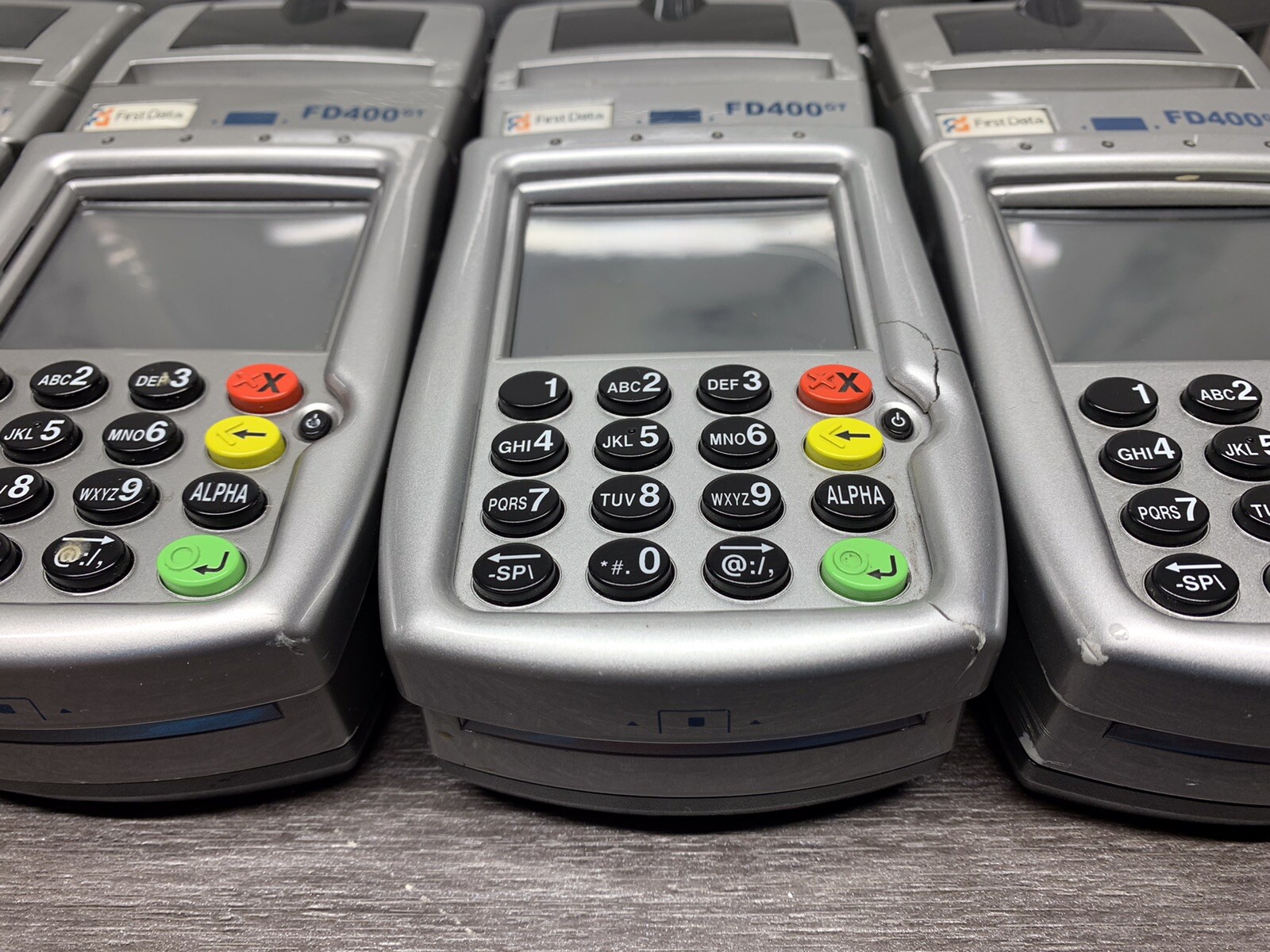 LOT OF 9* First Data FD400 GT Card Reader | Card Terminal | #Z77