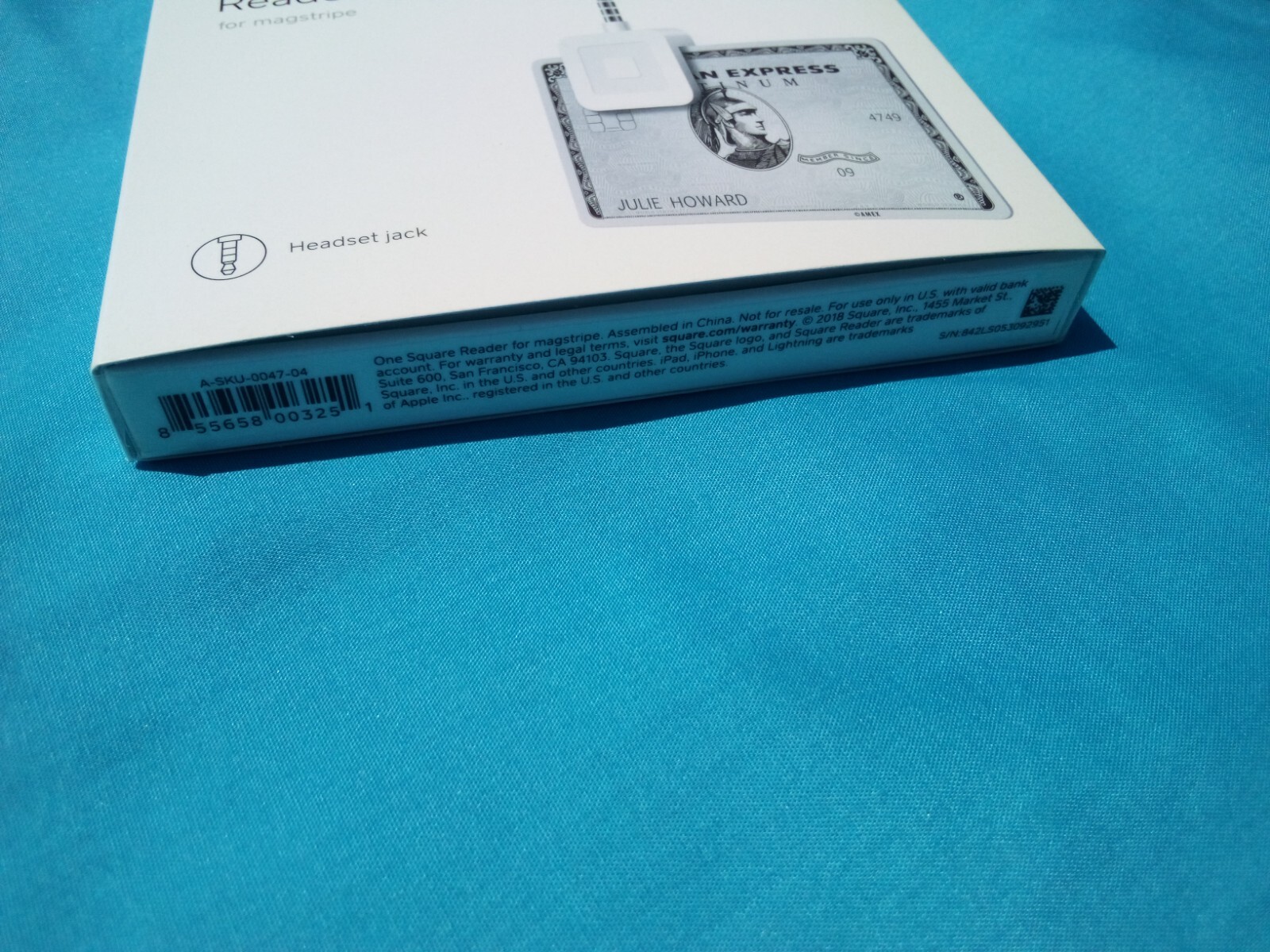 Square Reader Credit Debit Card Magstrip Apple & Android Headset Jack APKG020601