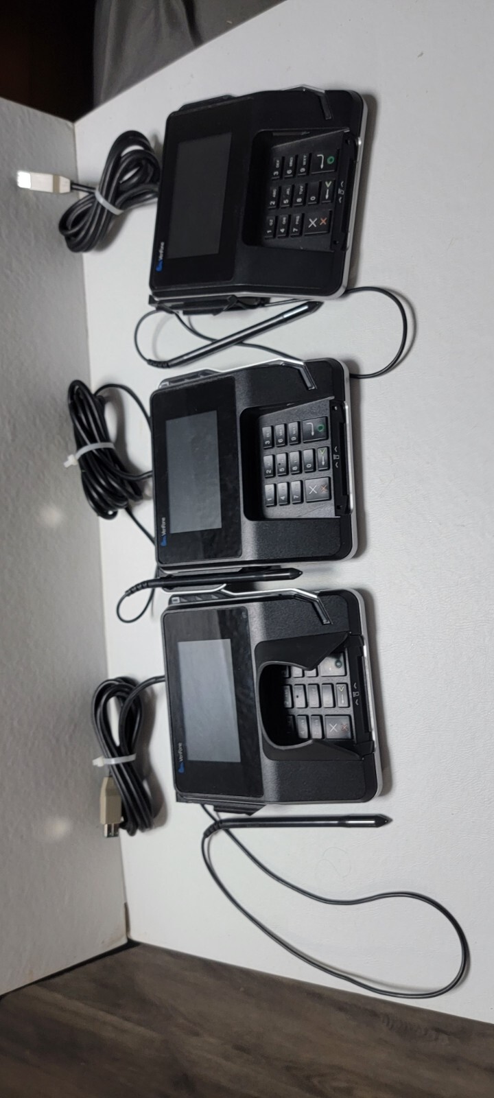 Lot of 3 Verifone MX 915 Pin Pad Payment Terminal M132-409-01-R w Pen PARTS only
