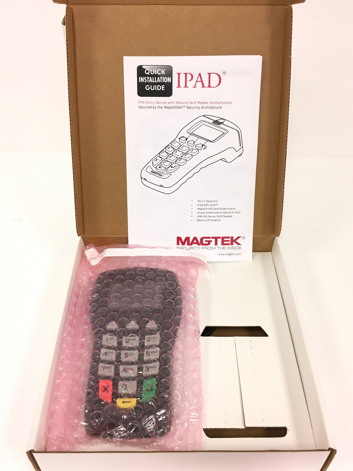 NEW MagTek 30050200 PIN Pad LCD 3-Track Magnetic Stripe Card Reader USB FREESHIP