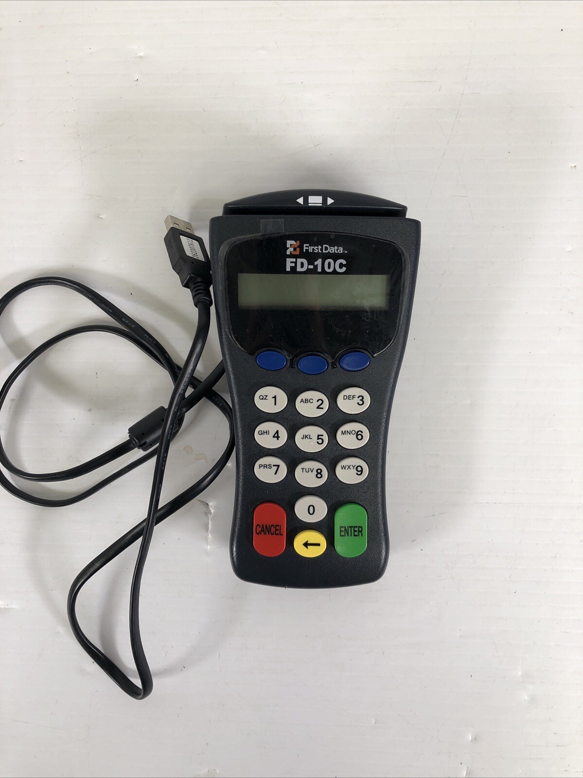 First Data FD-10C Pin Pad Credit Card Terminal Reader