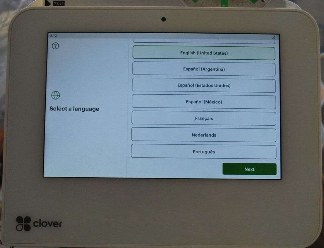 Clover Mini C302U POS System/Credit Card Terminal