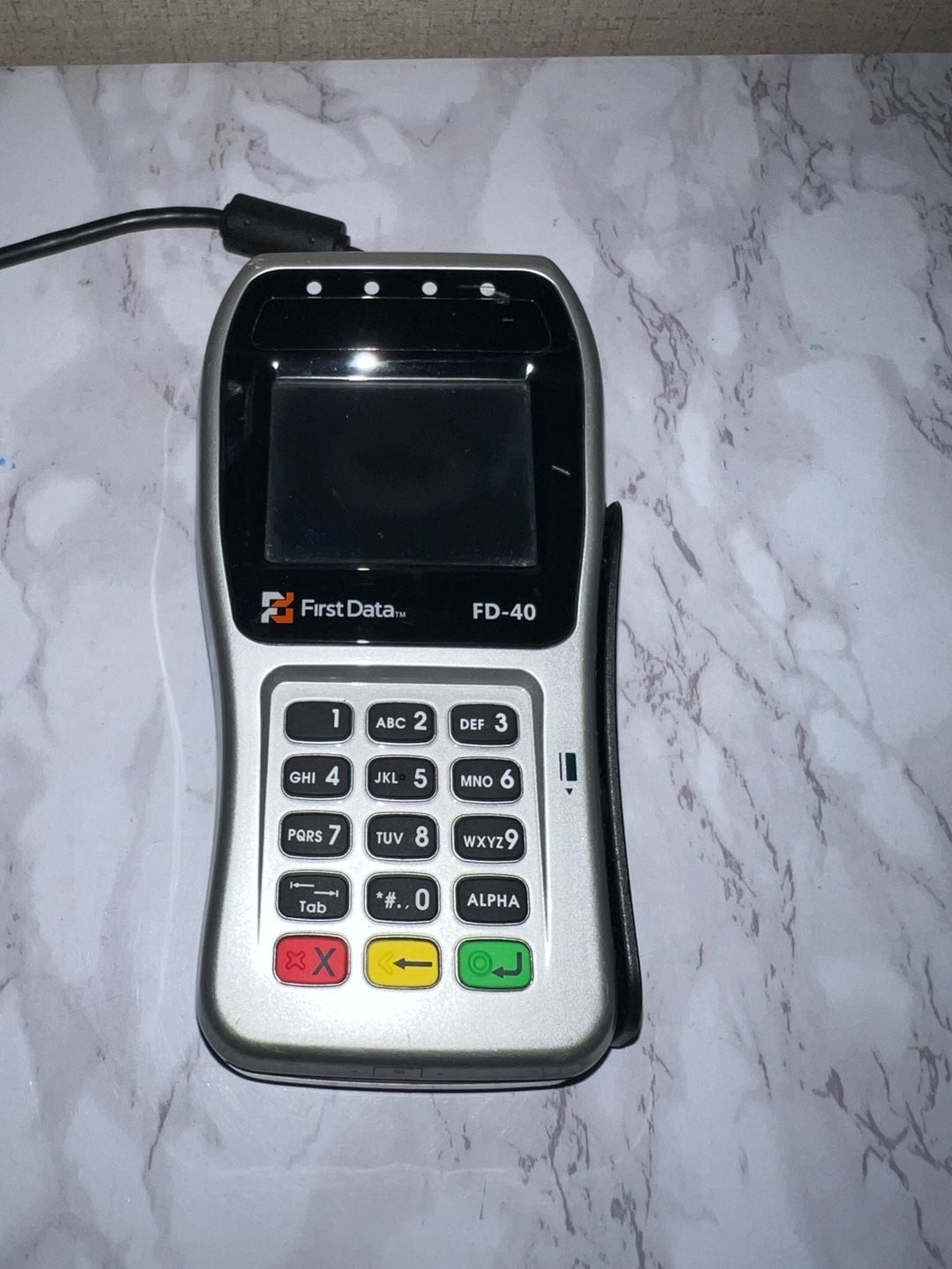 First Data FD-40 PIN Pad Terminal Model xPED-8006L2-3CR