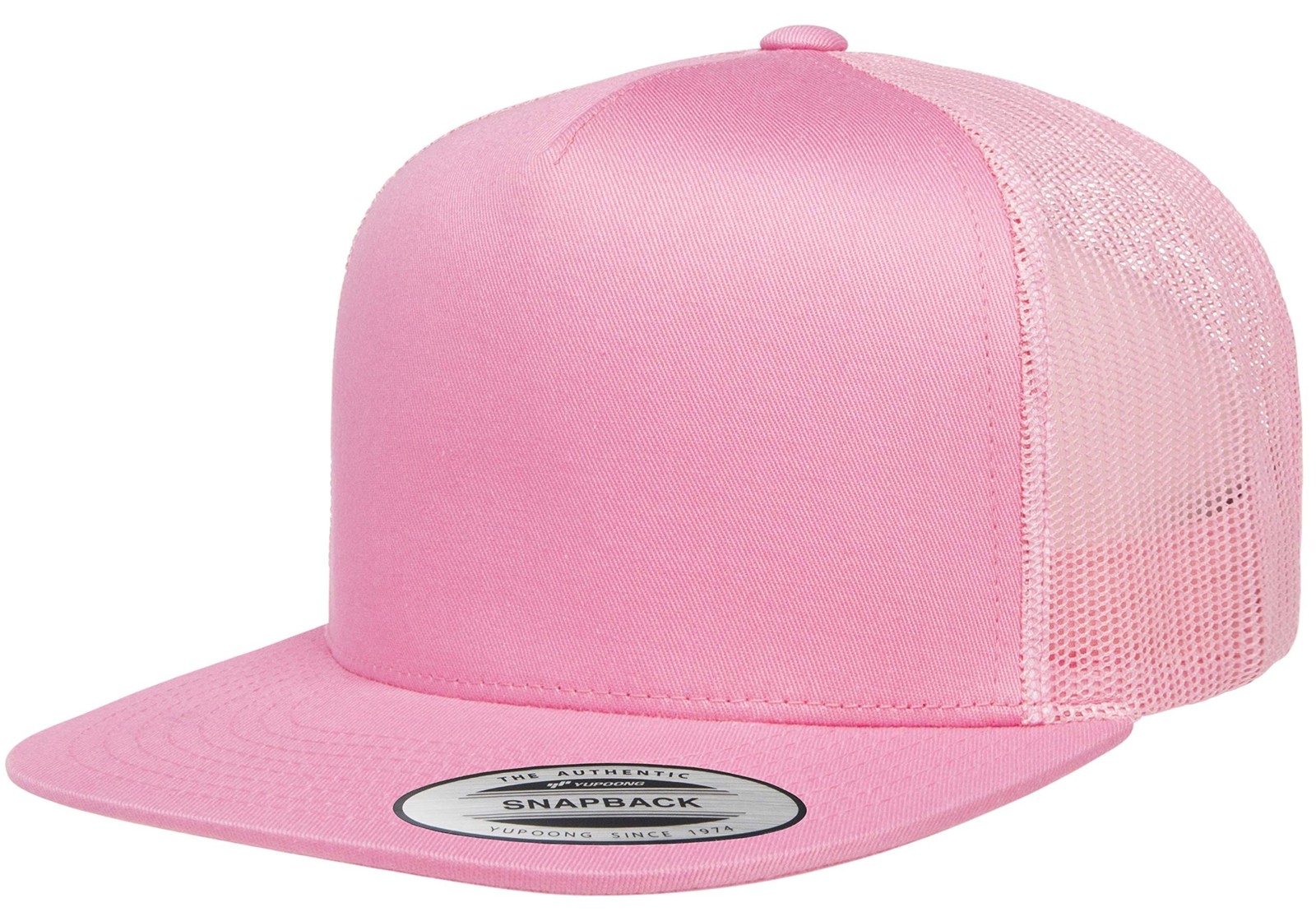 Yupoong Mens Yp Classics Classic Trucker Cap One Size Pink