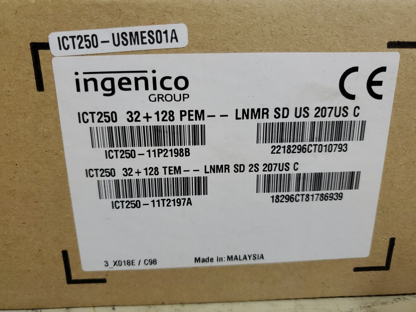 Ingenico ICT250 Credit Card Terminal WorldPay EMV NFC Payment Machine