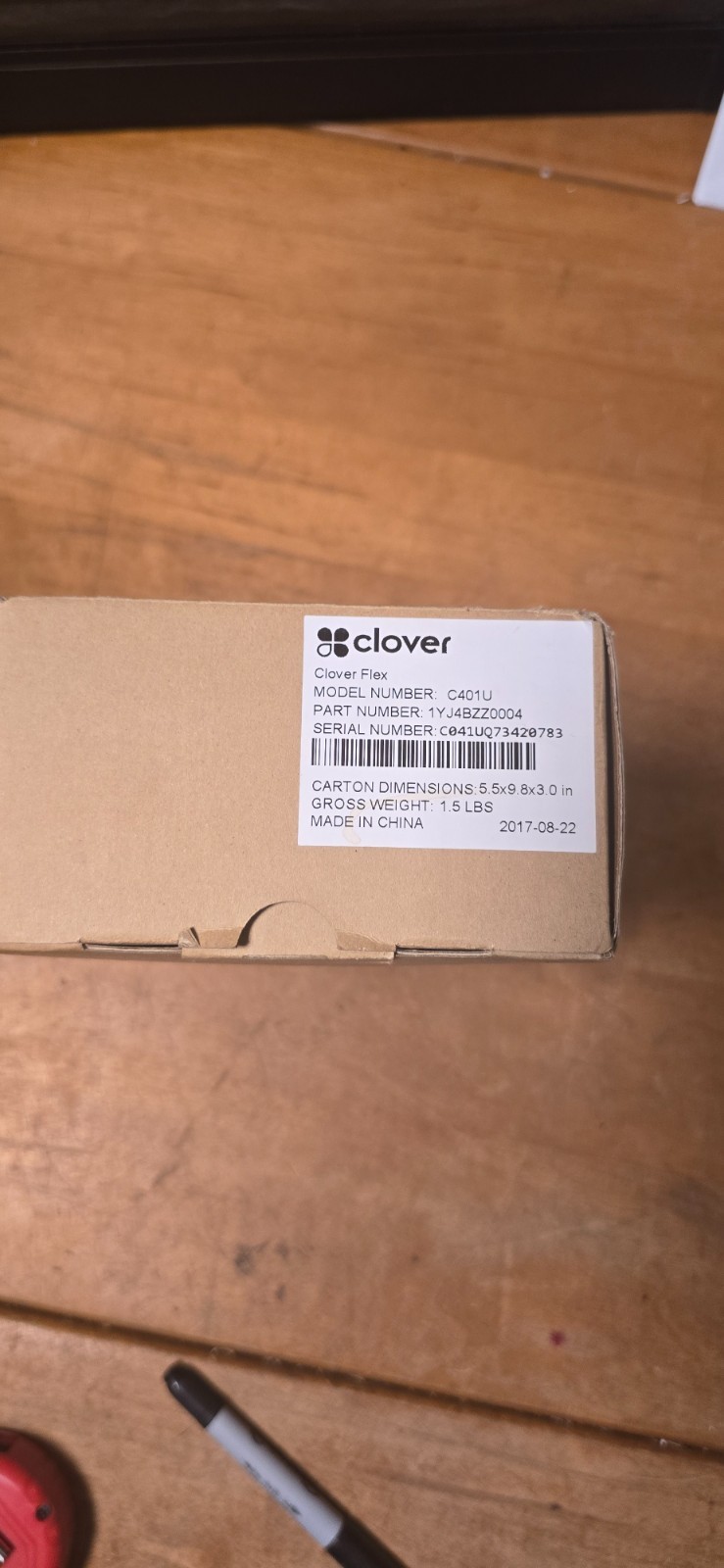 Clover Flex C401U Mobile POS Terminal Open Box