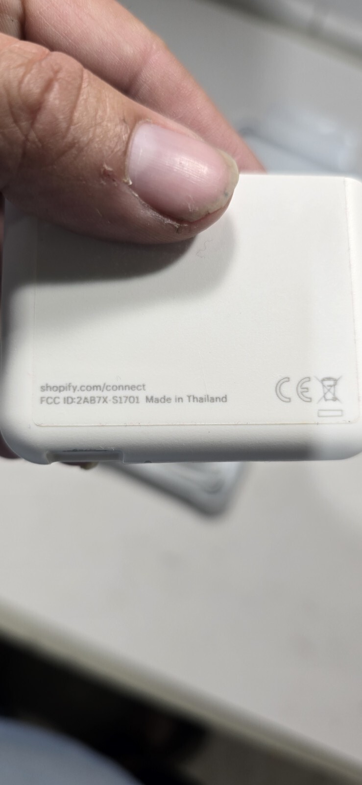Shopify Chip and Swipe Credit Card Reader White Model S1701