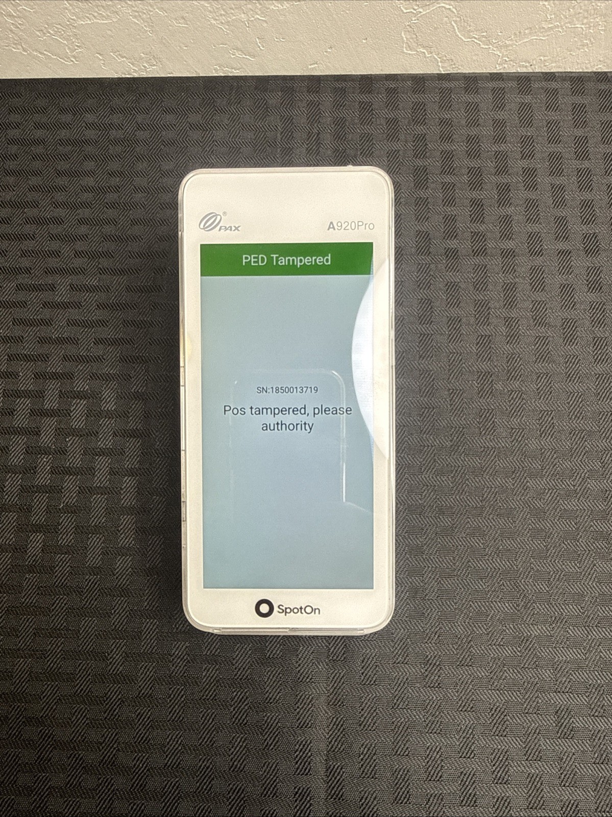 PAX A920 Pro SmartPOS Payment Terminal Android – Turn On For Parts Only