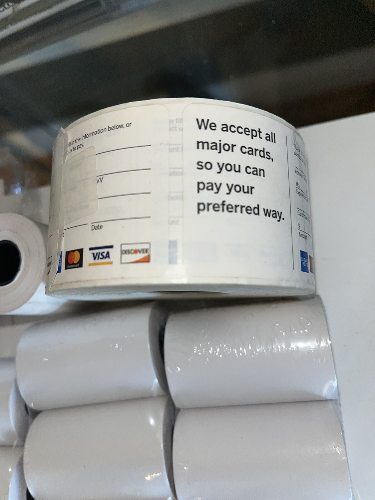 PAX A80/S80/A920/S920 Paper (34) Rolls (2-1/4″) and credit card rolls